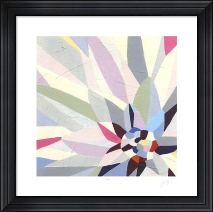 Framed Geometric Dahlia II Print