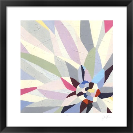 Framed Geometric Dahlia II Print