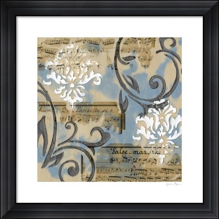Framed Notes &amp; Scrolls I Print
