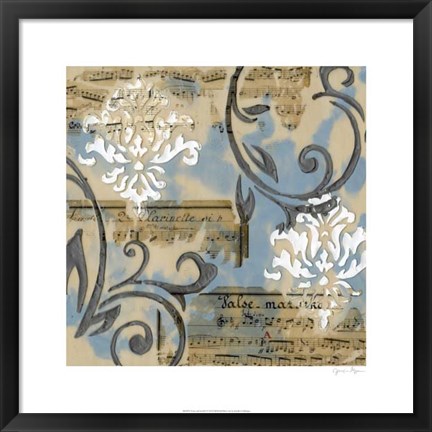 Framed Notes &amp; Scrolls I Print