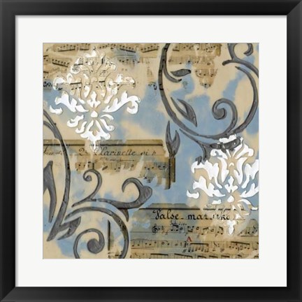 Framed Notes &amp; Scrolls I Print