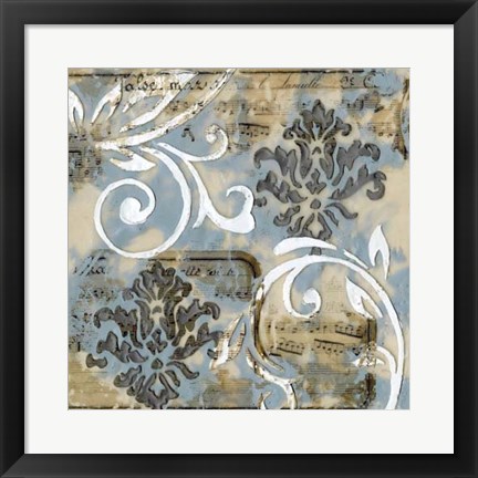 Framed Notes &amp; Scrolls II Print