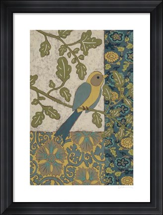 Framed Avian Ornament I Print