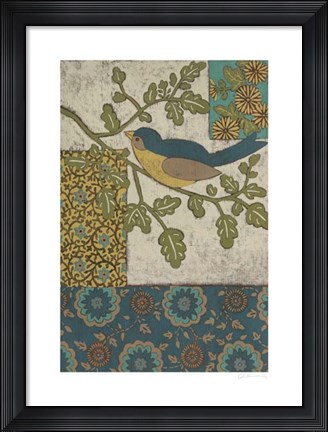 Framed Avian Ornament II Print