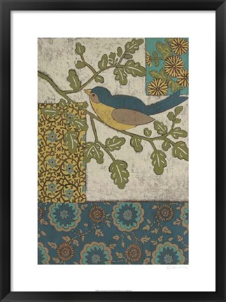 Framed Avian Ornament II Print