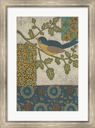 Framed Avian Ornament II Print