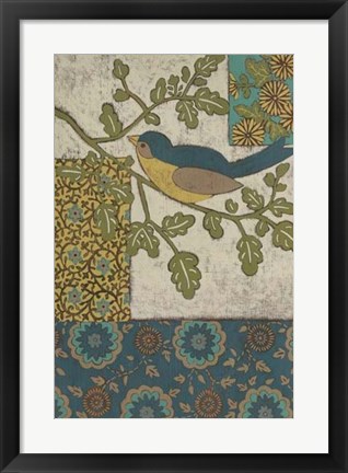 Framed Avian Ornament II Print