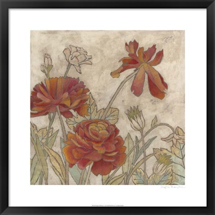 Framed Rising Sun Blooms I Print