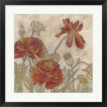 Framed Rising Sun Blooms I Print