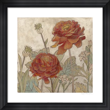 Framed Rising Sun Blooms II Print