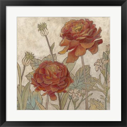 Framed Rising Sun Blooms II Print