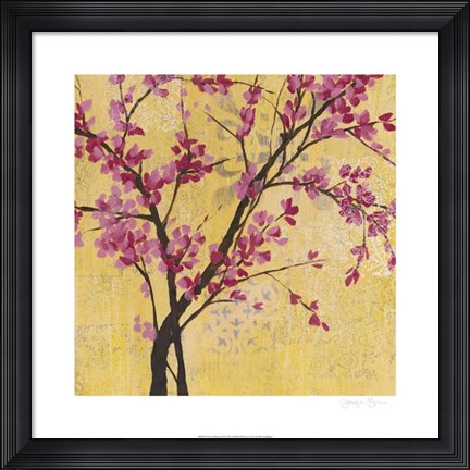 Framed Fuchsia Blossoms II Print