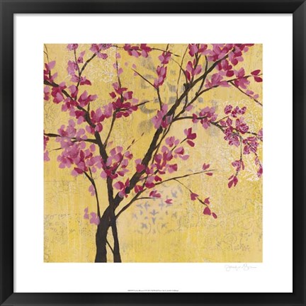 Framed Fuchsia Blossoms II Print