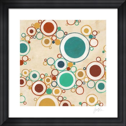 Framed Molecular Landscape I Print