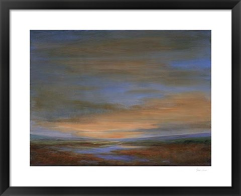 Framed Wetlands Sunset Print