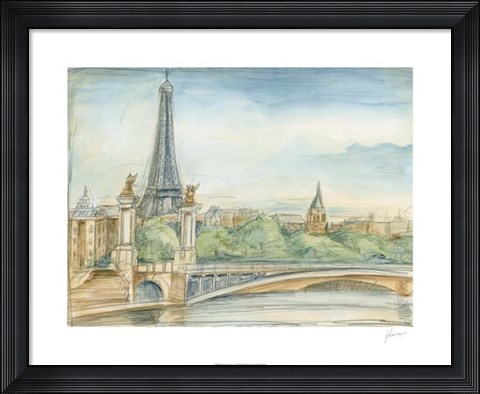 Framed Parisian View Print