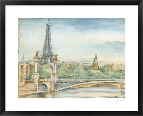 Framed Parisian View Print