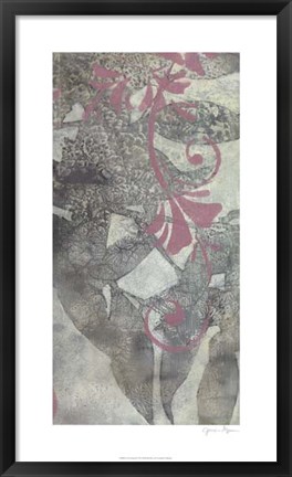 Framed Leaf Dusting II Print