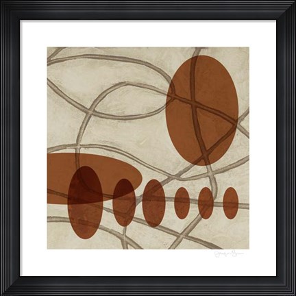 Framed Earthen Ovals II Print