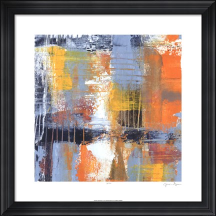 Framed Urban Plan I Print