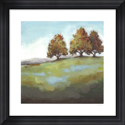 Framed Turning Leaves II Print