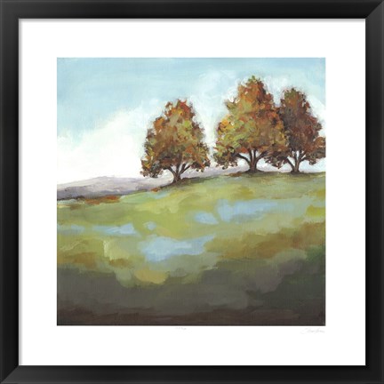 Framed Turning Leaves II Print