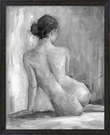 Framed Figure in Black &amp; White I Print