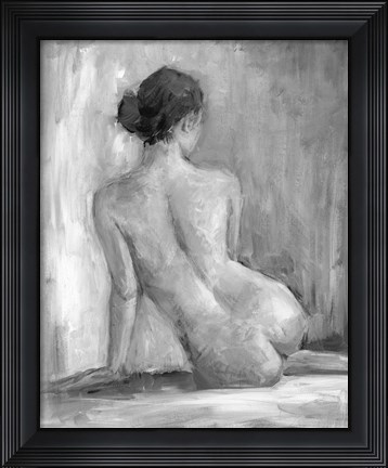 Framed Figure in Black &amp; White I Print