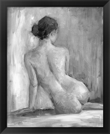 Framed Figure in Black &amp; White I Print