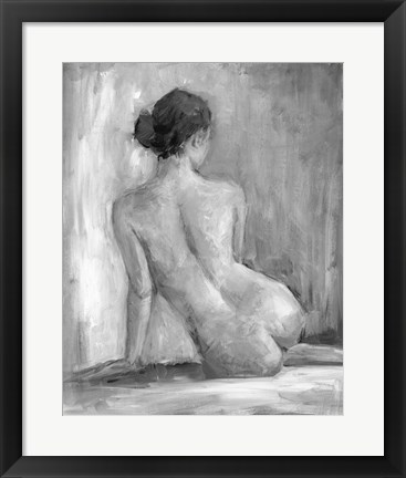 Framed Figure in Black &amp; White I Print