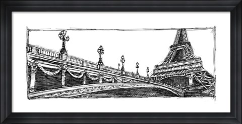 Framed Study of Paris Print