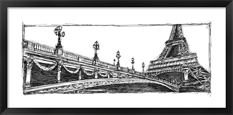 Framed Study of Paris Print