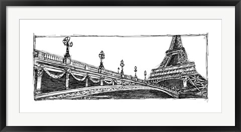 Framed Study of Paris Print