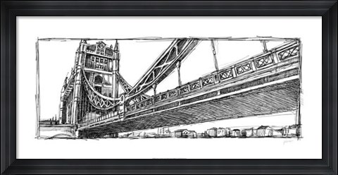 Framed Study of London Print