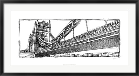 Framed Study of London Print