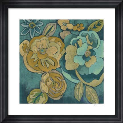 Framed Trousseau Chintz III Print