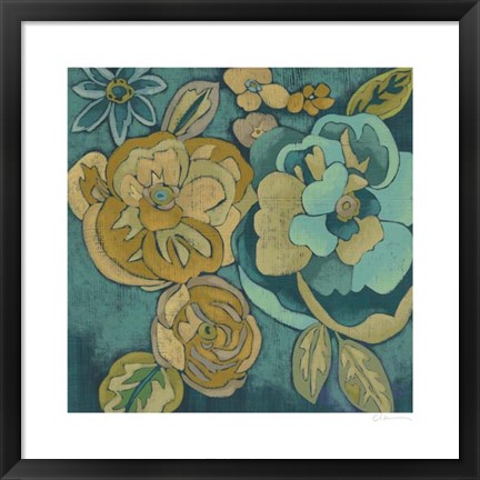 Framed Trousseau Chintz III Print