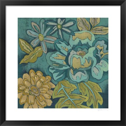 Framed Trousseau Chintz IV Print