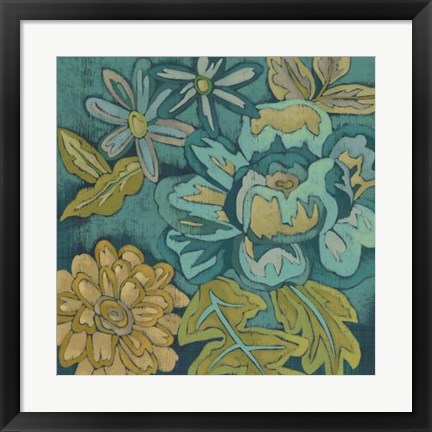 Framed Trousseau Chintz IV Print