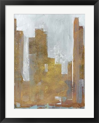 Framed Urban Dawn I Print