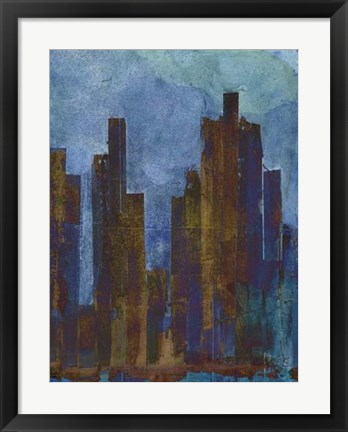 Framed Urban Dusk II Print