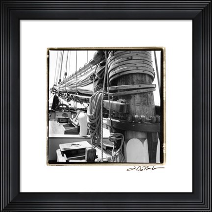 Framed Ship Shape I Print