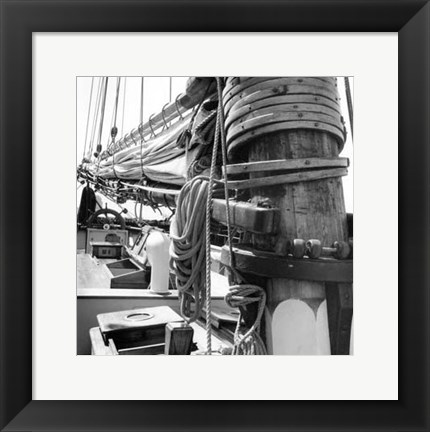 Framed Ship Shape I Print