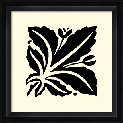 Framed B&amp;W Graphic Beauty I Print