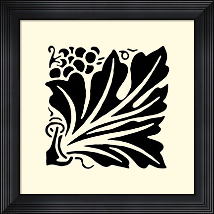 Framed B&amp;W Graphic Beauty IV Print