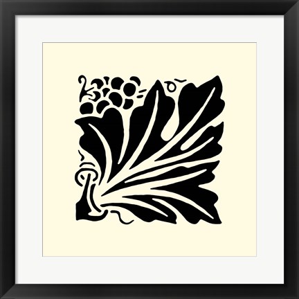 Framed B&amp;W Graphic Beauty IV Print