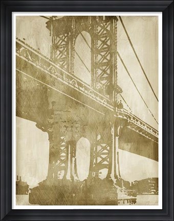 Framed Non-Embellished Bridge Etching II Print