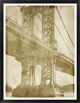 Framed Non-Embellished Bridge Etching II Print