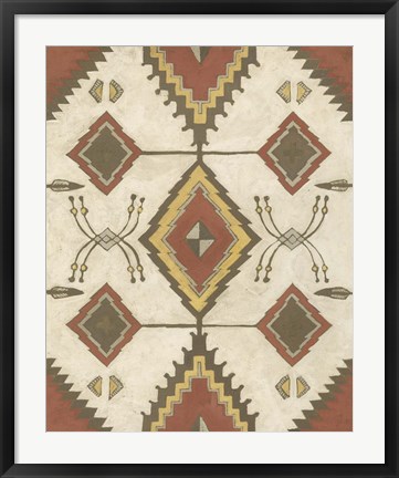 Framed Non-Embellished Native Design I Print