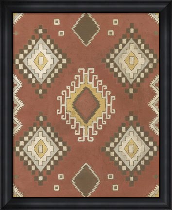 Framed Non-Embellished Native Design II Print
